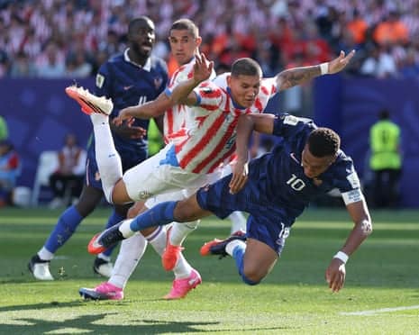 Kylian Mbappe for France against Paraguay